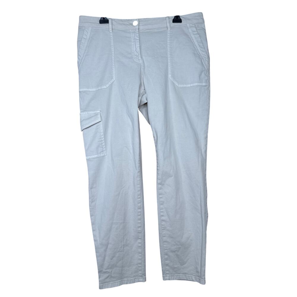 J. Jill Tan Cargo Crop Pants Size 16